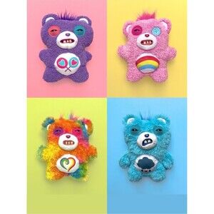 Fuggler Care Bears Complete Set Grumpy Cheer Togetherness Share Bear New 2026